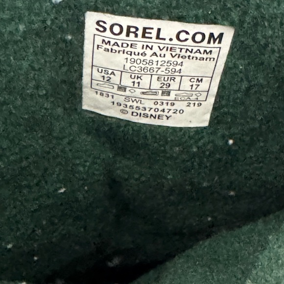 Sorel Flurry Disney X Frozen 2 Princess Anna Little Girl Size 12 - Picture 5 of 6